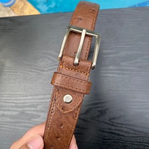 Authentic Vintage Dilucio Full Quill Ostrich Belt